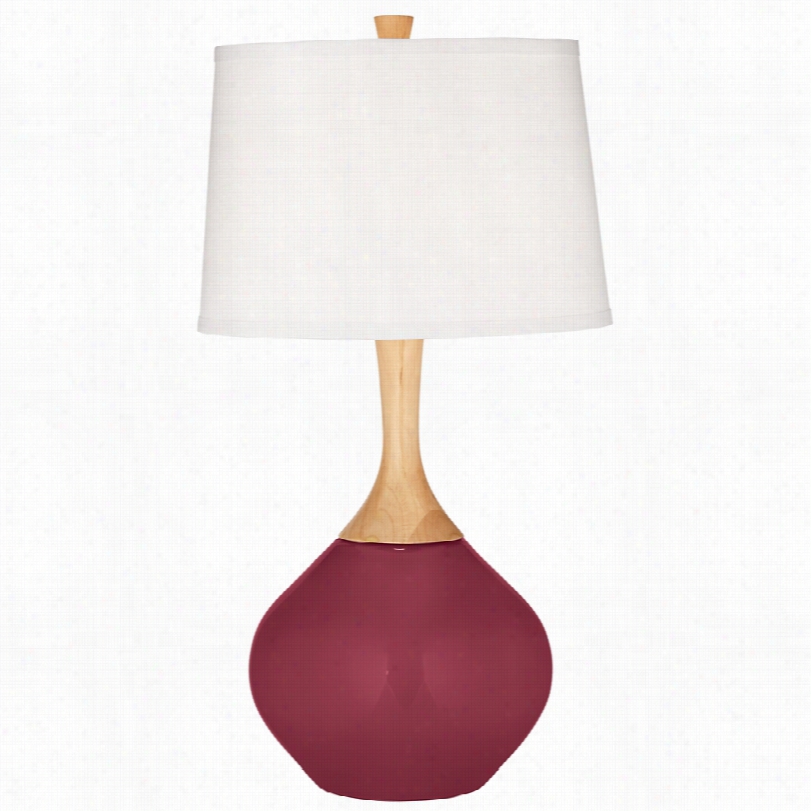 Coontemporary Dark Plum Wexleer 31-inch-h Table Lamp