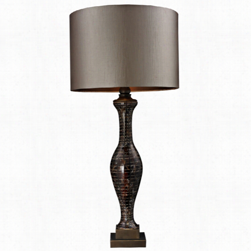 Contemporary Dimond Bronze Glass 31-inch-h Table Lamp