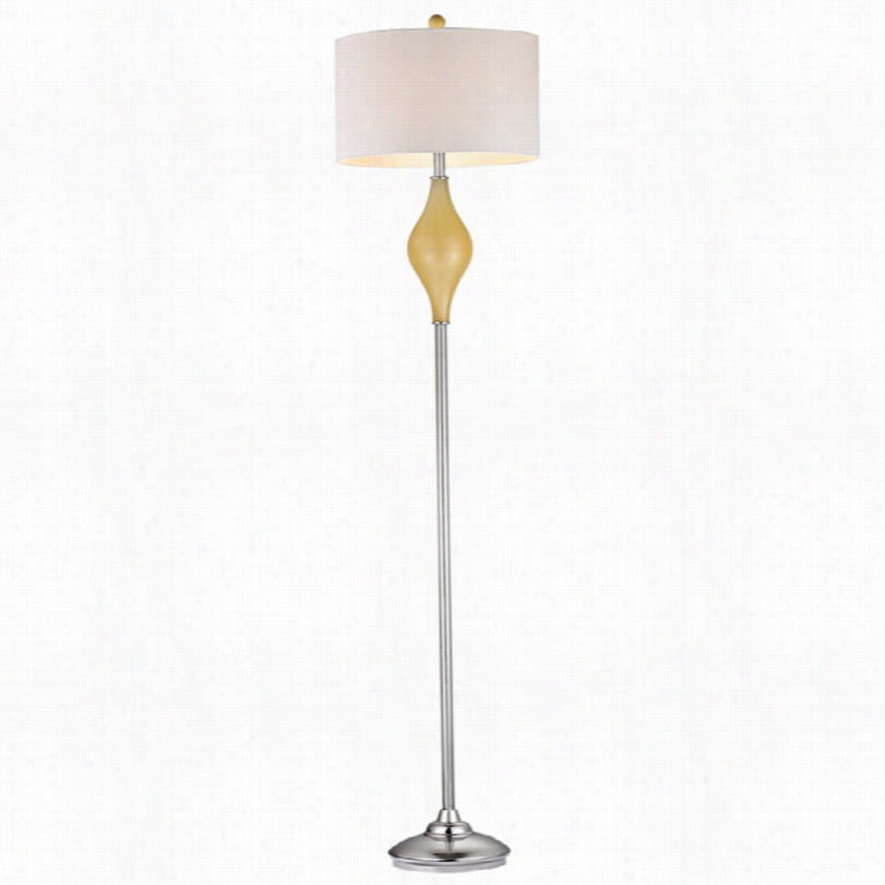 Contemporary Dimond Chester Sunshine Yellow Glass 65-inch-h Floor Lamp