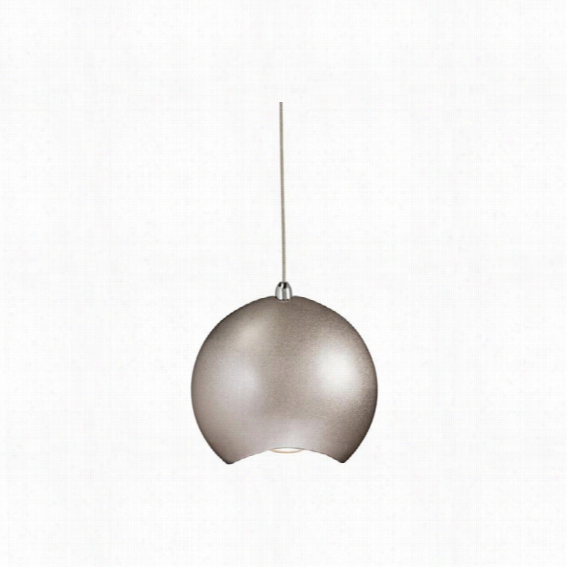 Contemporary Elan Mi Nn Metallic Gray 9 3/4-inch-w Led Pendant Light