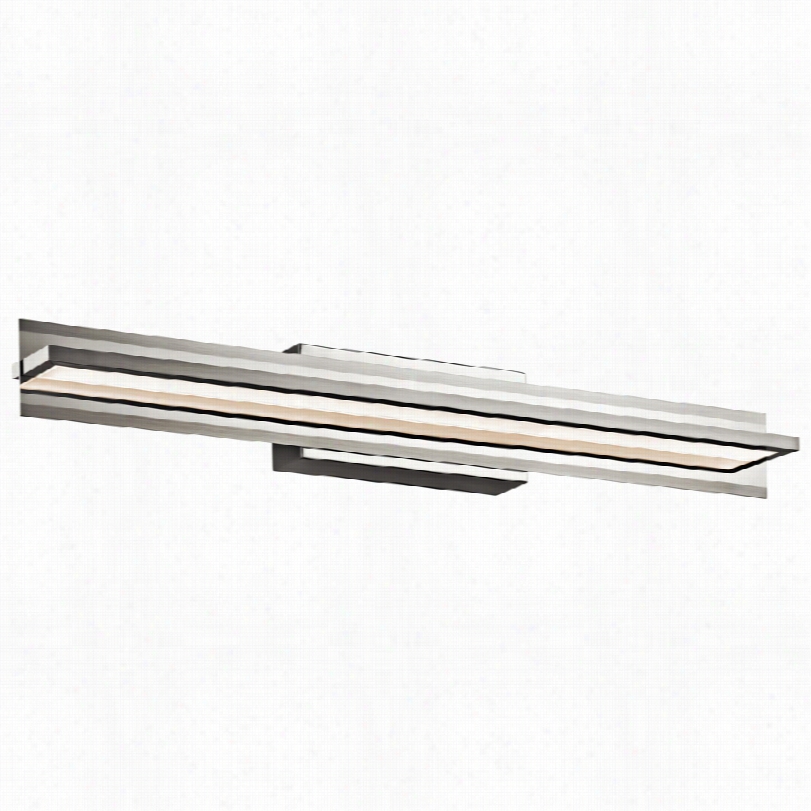 Contemporary Lann Rissel Modern Satin Nickel 36-inch-w Led Bath Light