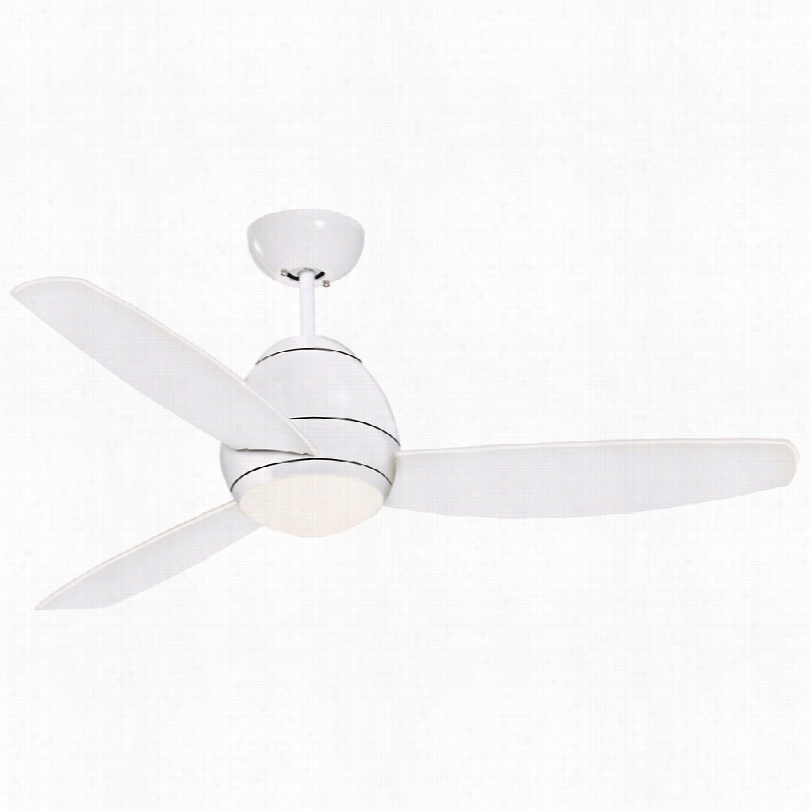 Contemporary Emerson Curva Ceiling Fan - 52"&q Uot; Whjte