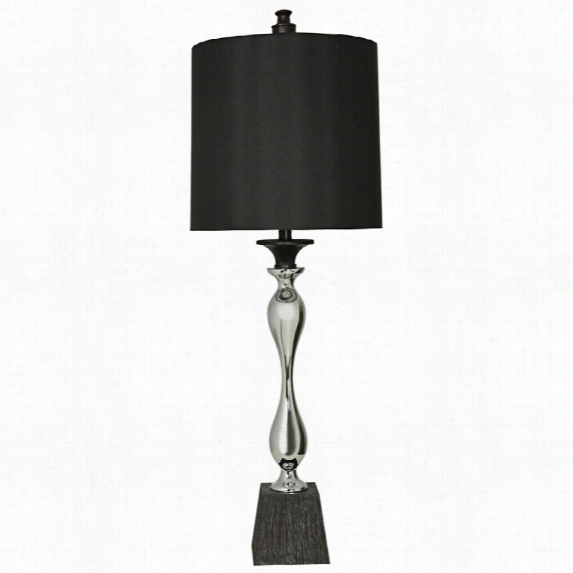 Contemporary Estacada Zuni And Chrome Steel 04-i Nch-h Table Lamp