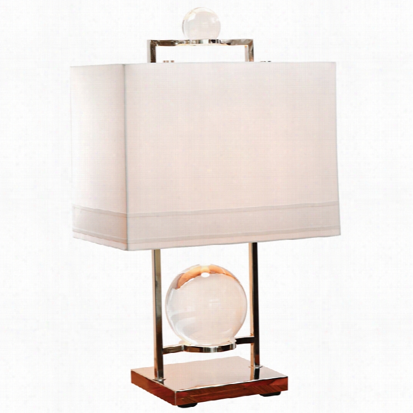 Contemporary Fortune Tellerpolished Stainless Harden 24-inch-h Tabel Lamp