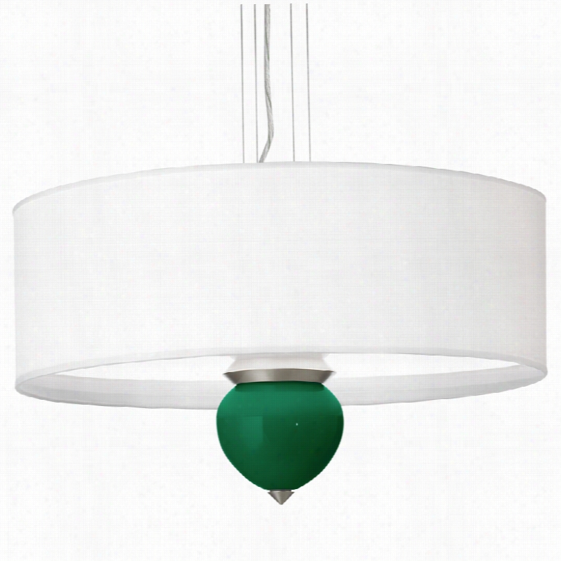 Contemporary Greens Ccleo Glass 24-inch-w Pendant Chandelier