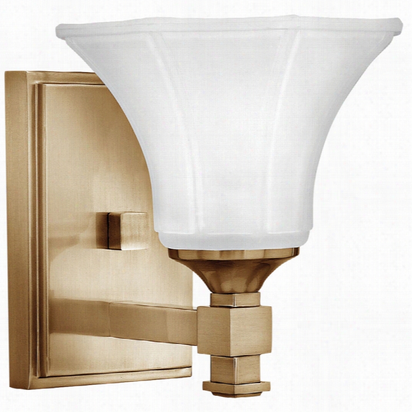 Contemporary Hinkley Abbie Brushed Caramel Wall Sconce