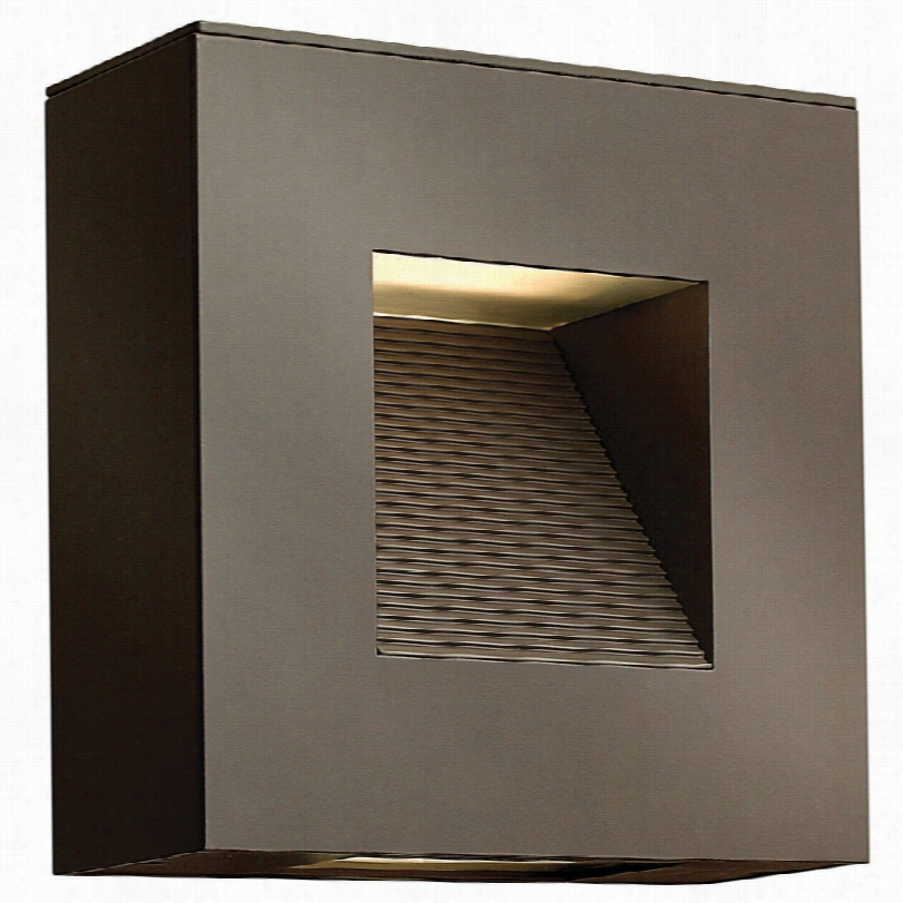 Contemporary Hinkley Luna Bronze Led Outdoor Wall Light