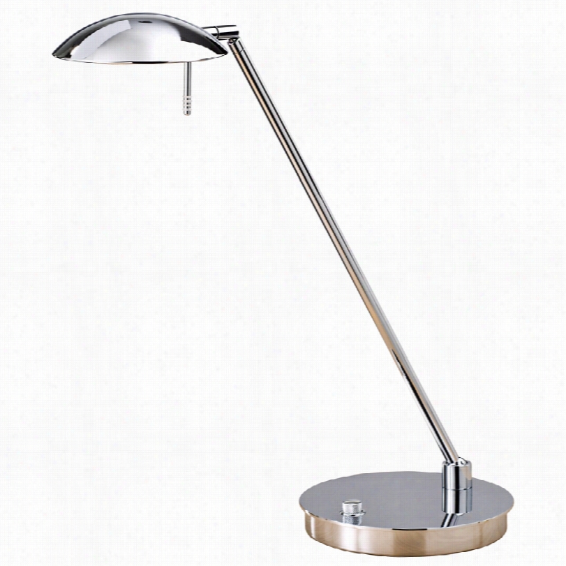 Contejporary Holtkoetter Bernie Urbo Nickel Tilt Base Desk Lamp