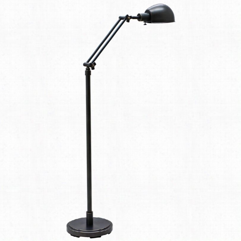 C0ntemporary House Of Troy Addison Oiled Bronze  Dajustable Floor Lamp