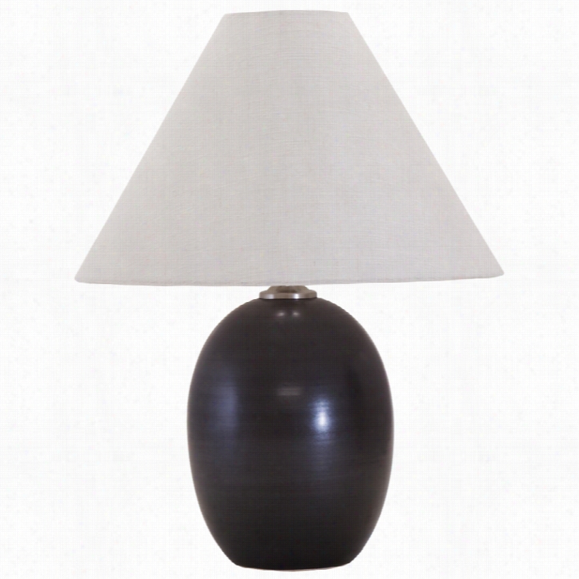 Contemporary Hotel Of Troy Scatchar D Stoneware Black 22 1/2-inch-h Lamp