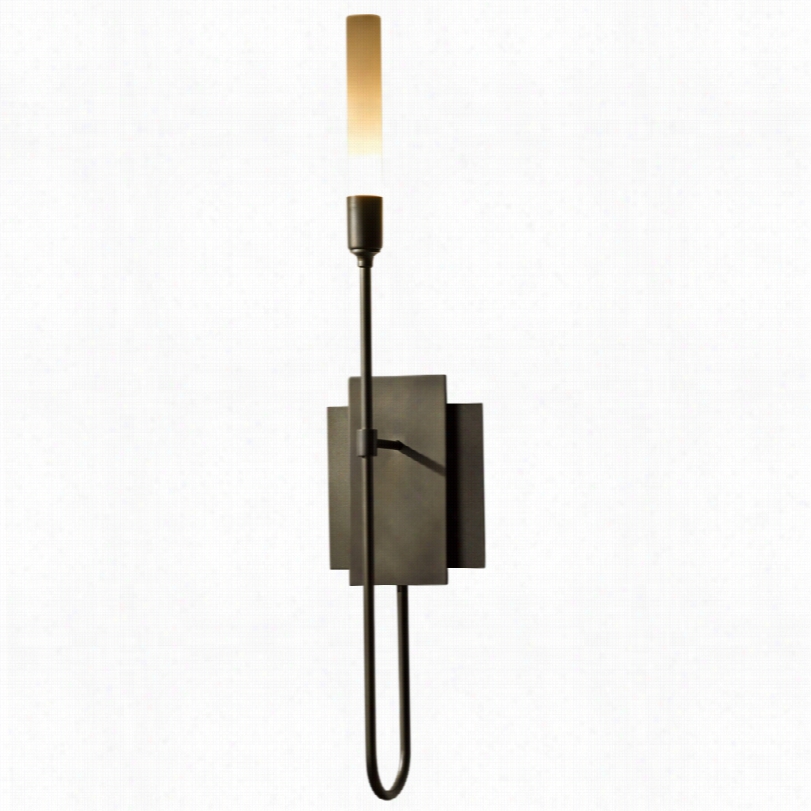 Conntmporary Hubbardton Forge Lisse Dark Smokk E 22-inch-h Wall Sconce