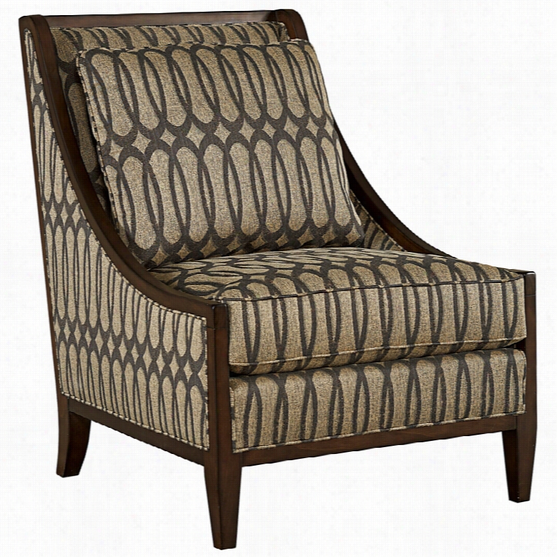 Contemporary In Trigue Harper Mineral Ogee Patterned  29-inch Accent Char