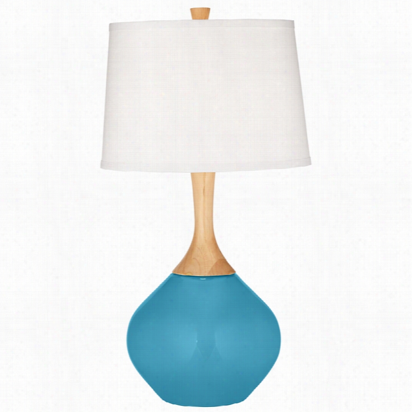 Contemporary Jmaica Bay Blue Wexle R 31-inch-h Table Lamp