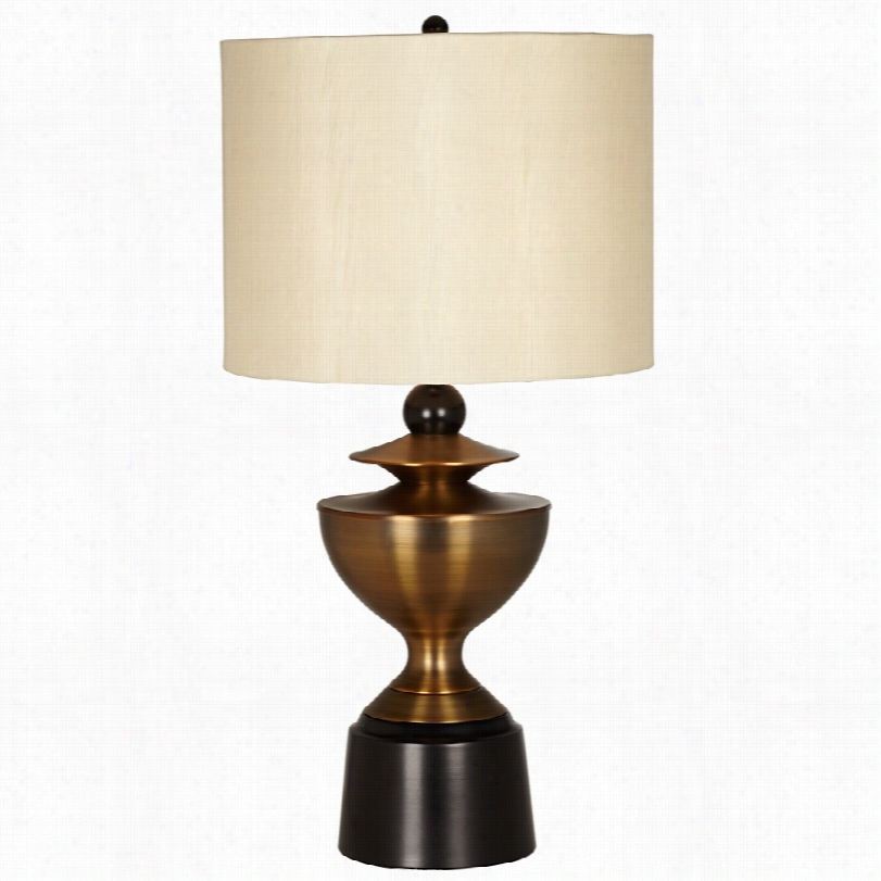 Contemporary Kathy Ireland Dynasty Antique Brass 31-inch-h Table Lamp