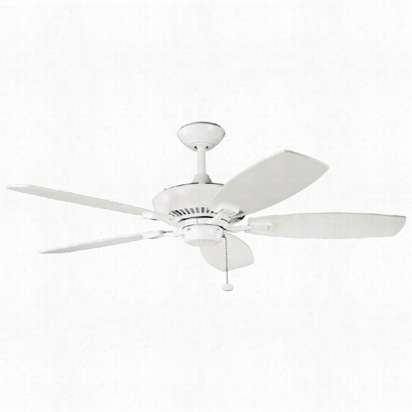 Contemporary Kichler Cahfield Ceiling Fan - 52"" Whit