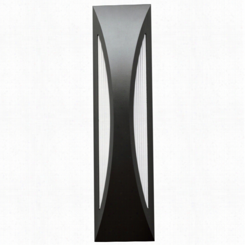 Contemporar Y Kichler Ceysa Satin Black Led Outdoor Wall Light