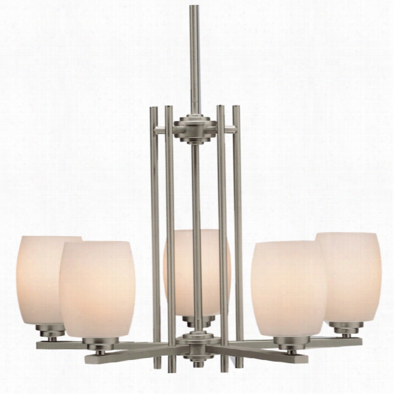 Contemporary Kichler Sleek Brushed Ni Ckel Contemporary Chandelier