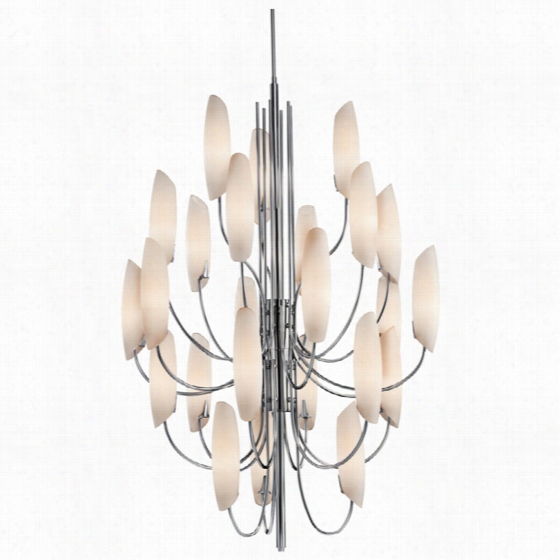 Cont Mporary Kichler Stella Chromr Steel Modern 36-inch-w Chandelier