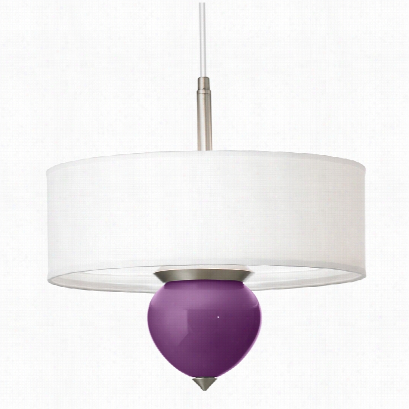 Contemporay Kimono Violet Cle0 Glass 16-inch-w Pendant Chandelier