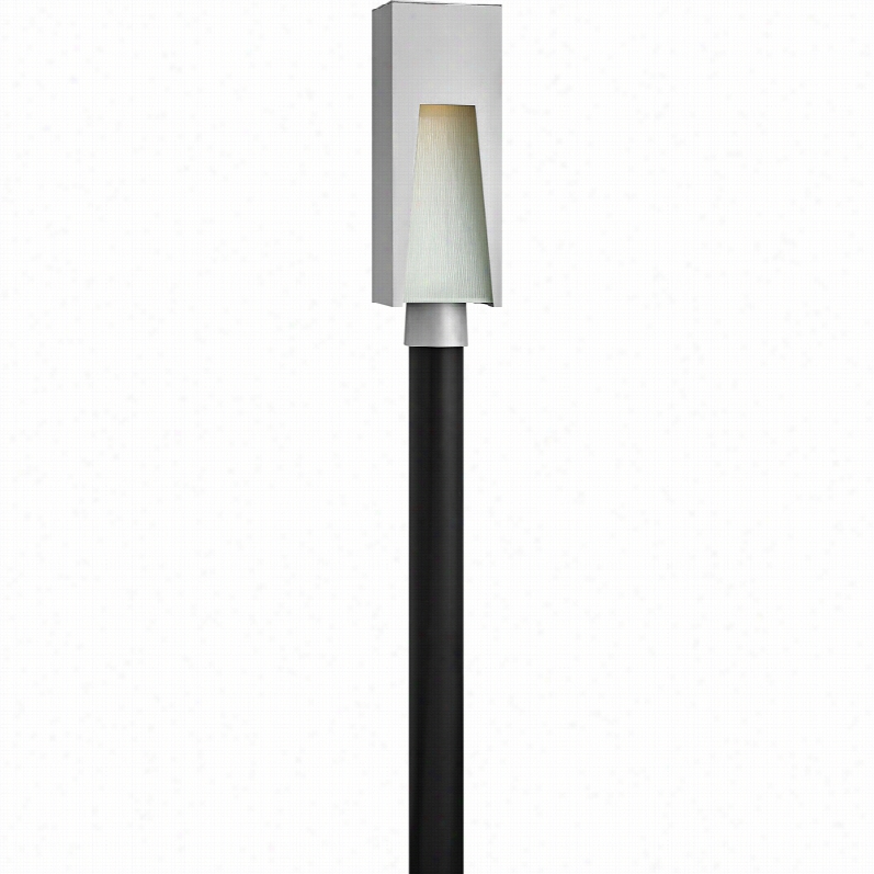 Contemporary Kube Titanium Alumnum Modern Hinkley Outdoor Post Light