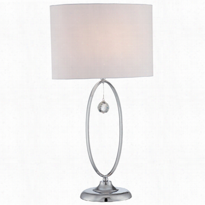 Contemporary Lite Source Joy A Polished Chrome 26 1/3-inch-h Table Lamp