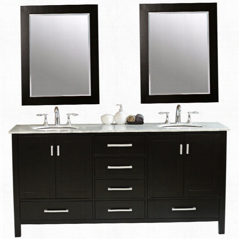 Contempoarry Alibu Esptesso 36 1/4-inch-h Fold  Sink Vanity