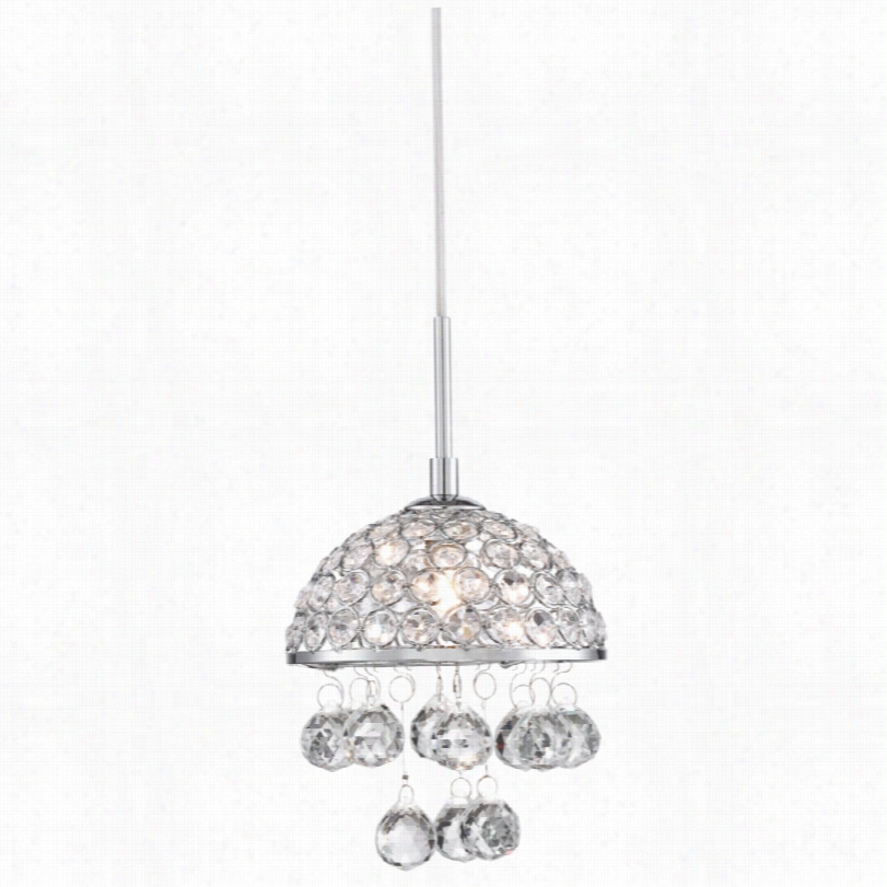 Contemprary Mriano Crysstal Chrome Mini Pendant Liight