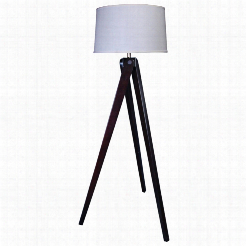 C Notemporary Max Espresso Wood 60-inch-h Tripod Floorlamp