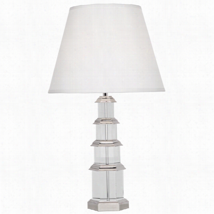 Contepmorary Ming Silver Plate 30 3/4-inch-h Table Lamp