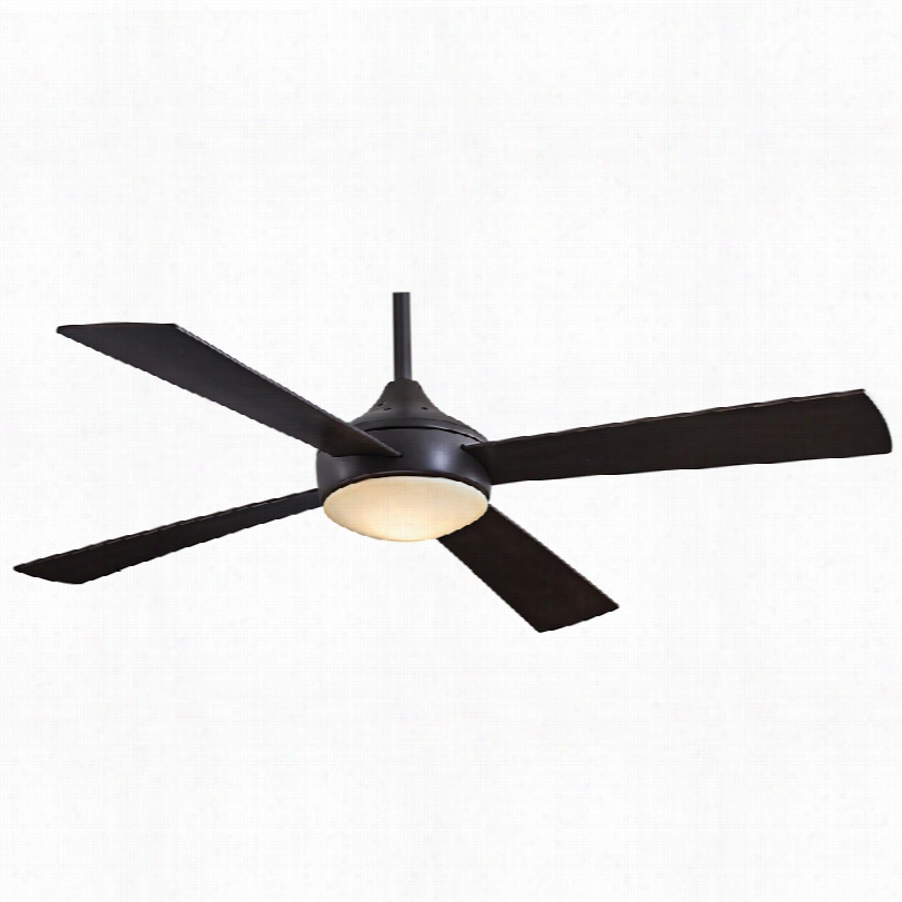 Contemporary  Minka Aire Aluma Oil--rubbe Bronze 52-inch Ceiling Fan