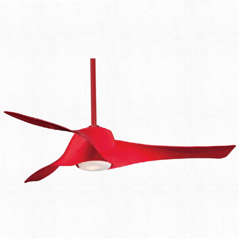 Contemporaryminka Aure Artemis High Ceiling Fan - 58"" Pure Red