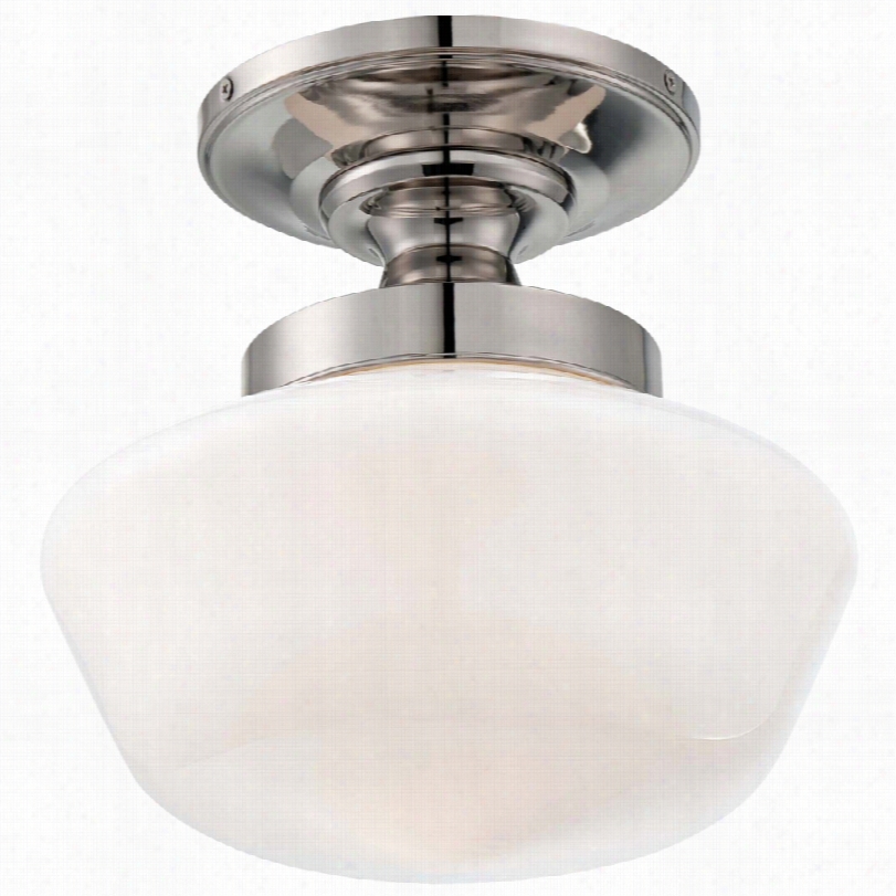 Contemporary Minka Llaveryy Polished Nickel Ceiling Light