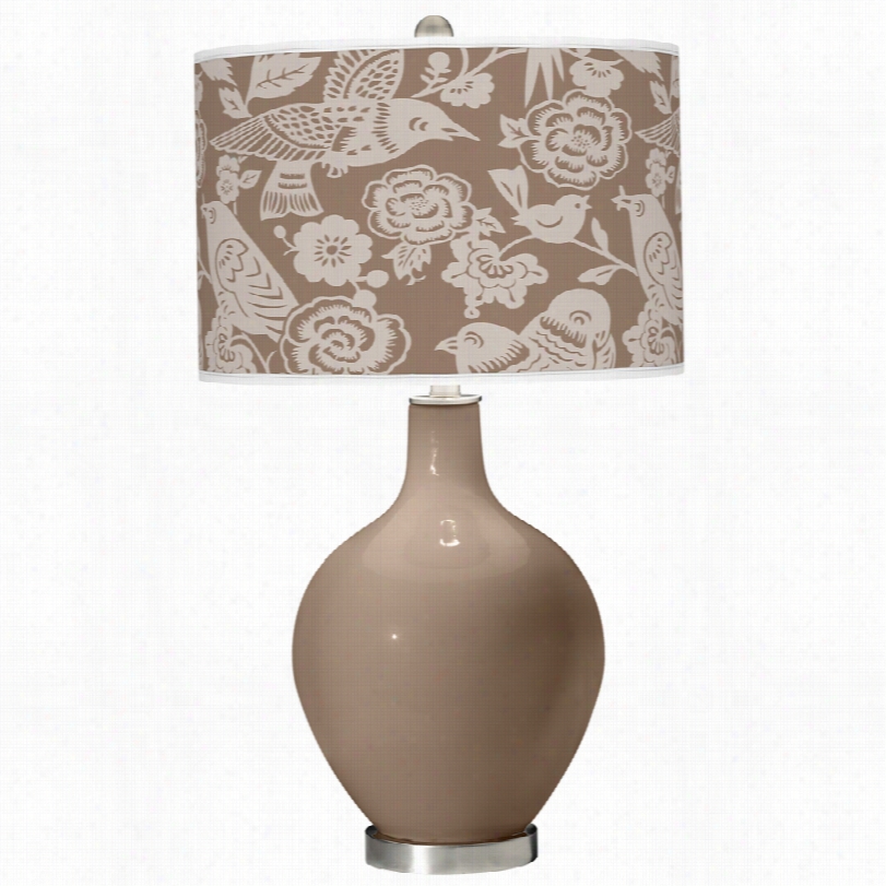 Contemporary Mocha Aviary 28 1/2-inch-h Ovo Table Lamp