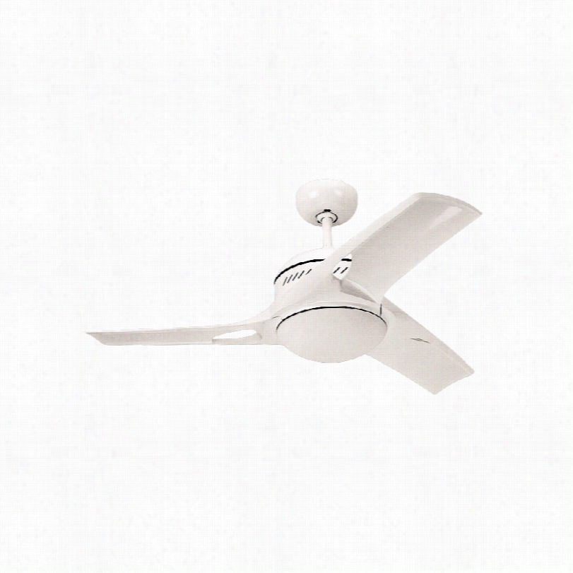 Contemporary Monte Carlo Mach Two Ceiling Fan - 38"" White