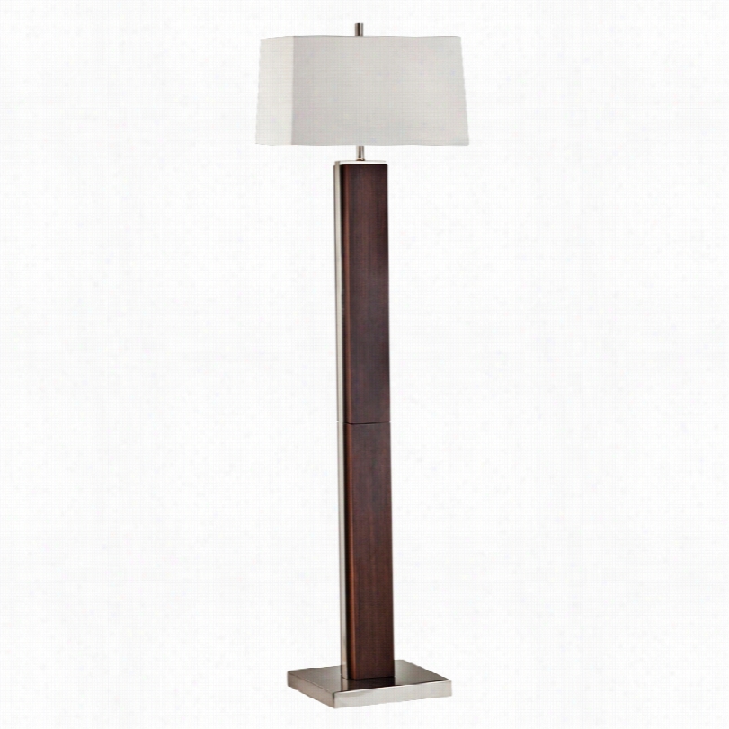 Contemporary Nova Bounded Medium Brown Woid 62-inchh- Floor Lamp