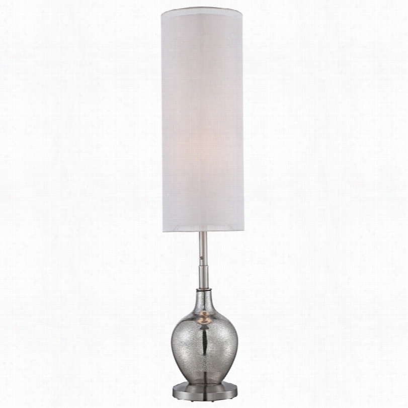 Contemporary Ovo Mercury Glass Floor Lamp