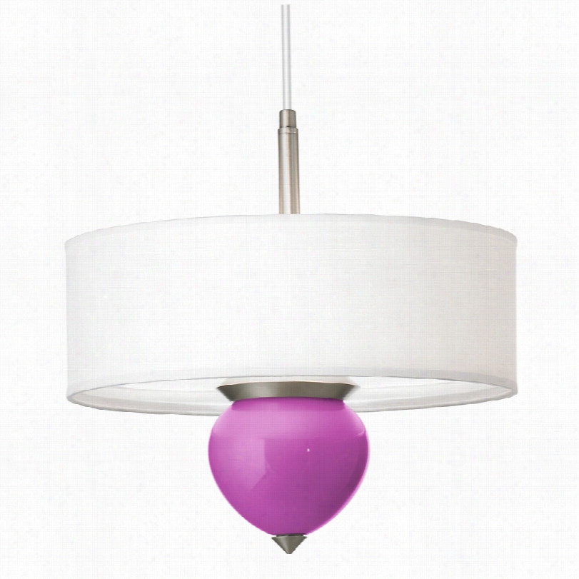 Contemporary Ppeony Purpe Cleo Glass 61-inch-w Pendant Chandelier