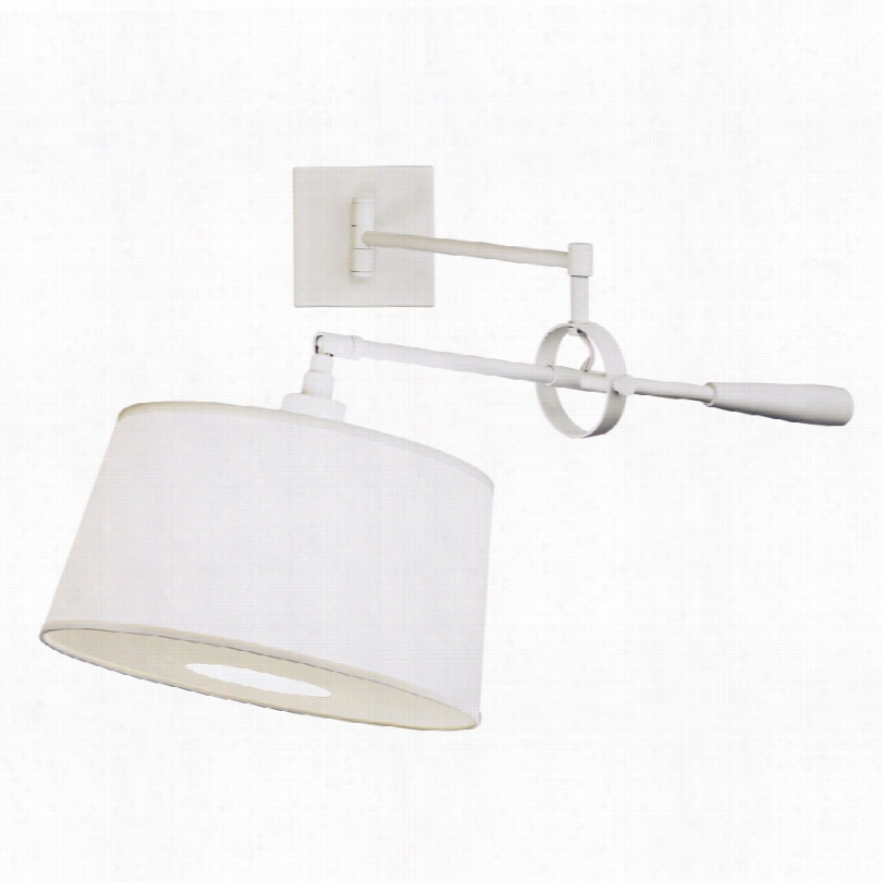 Contemporary Robert Abbey Real  Simple White Resounding Noise Plug- In Wall Light