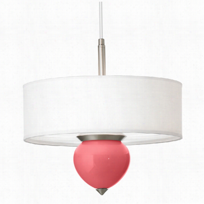 Contemporary Rose Cleo Gglass 16-inhc-w Pendant Chandelier