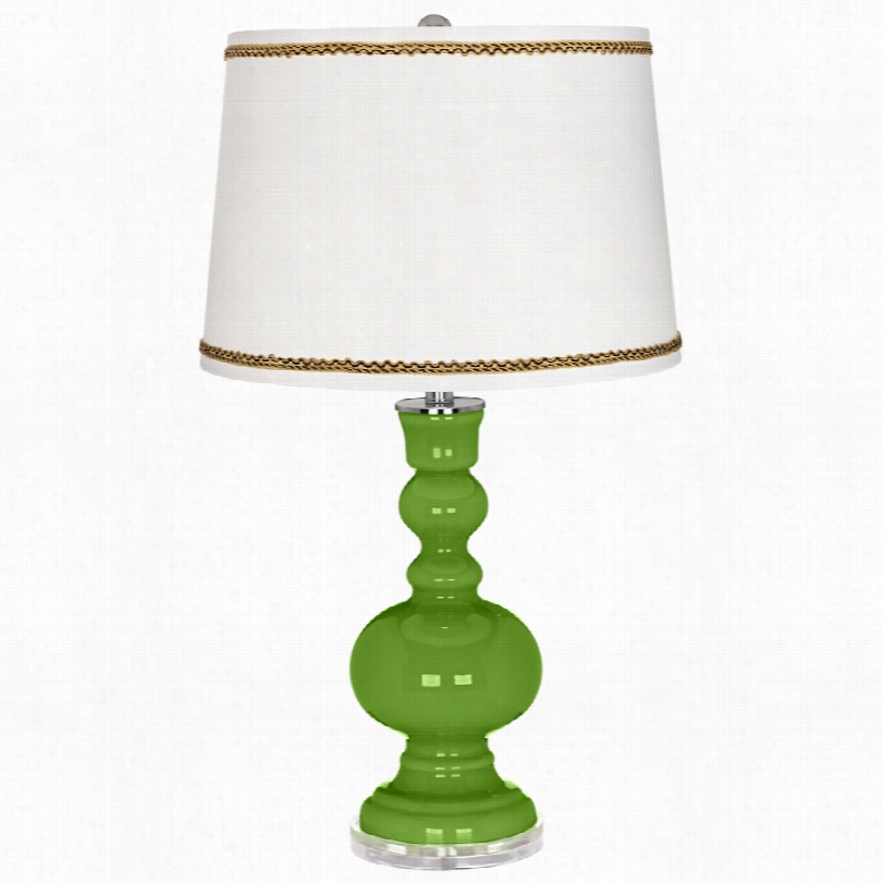 Contemporary Rosemary Green Apothecary Table Lamp With Twi St Scroll Rtim