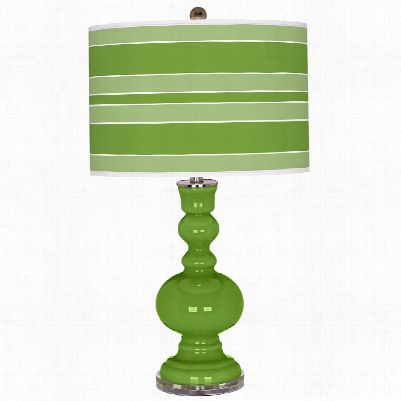 Contemporary Roseamry Green Glss Apothecary 30-inch-h Table Lamp