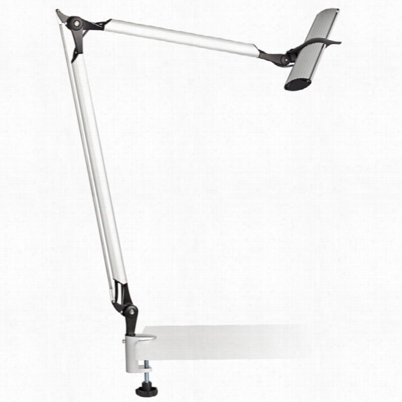 Contempoarry Skape Clamp Led Silver 23-inch-h Desk Lamp