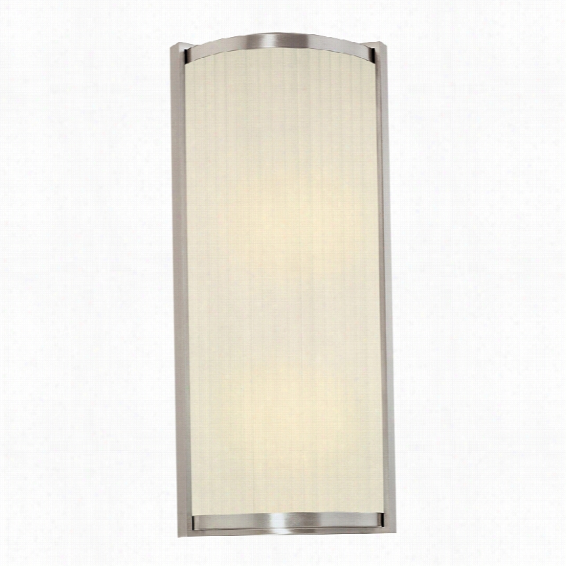 Contemporary Sonneman Roxy 17 1/2"" Hgih Satin Nickel Wall Mulct