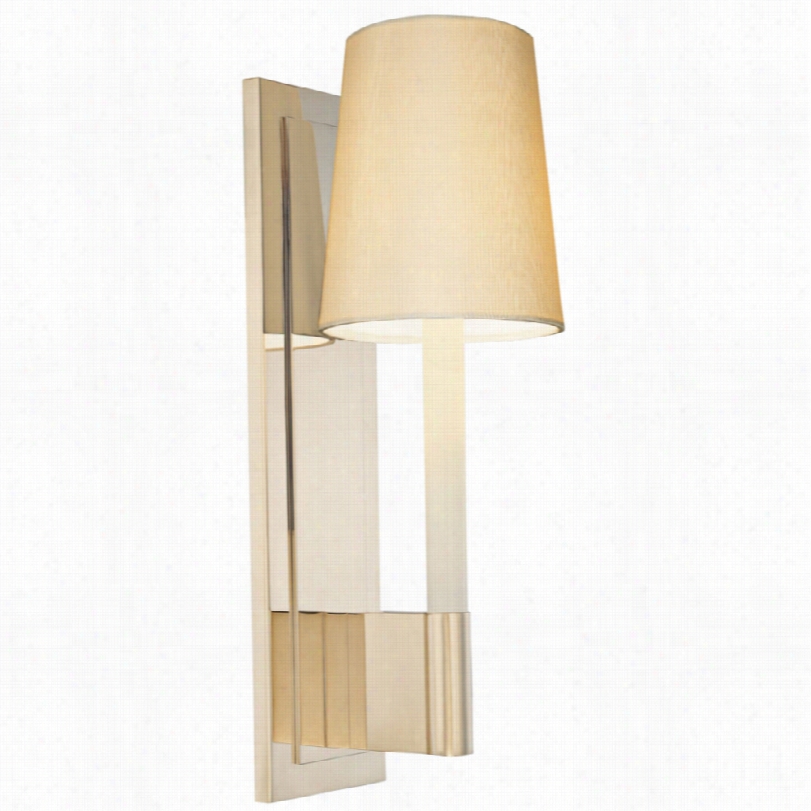 Contemporary Sonneman So Ttile 16"" High Polished Nickel Wall Sconce