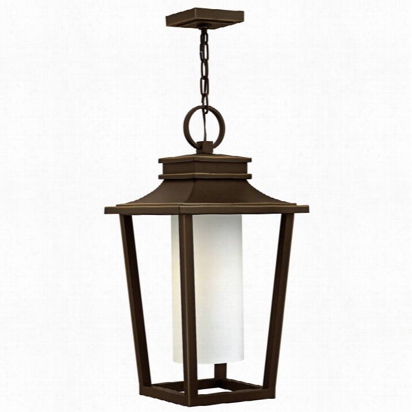 Contemporary Sullivan 11 34/quot;"w Oil-rubbed Bronze Outdoor Hanging Lantern