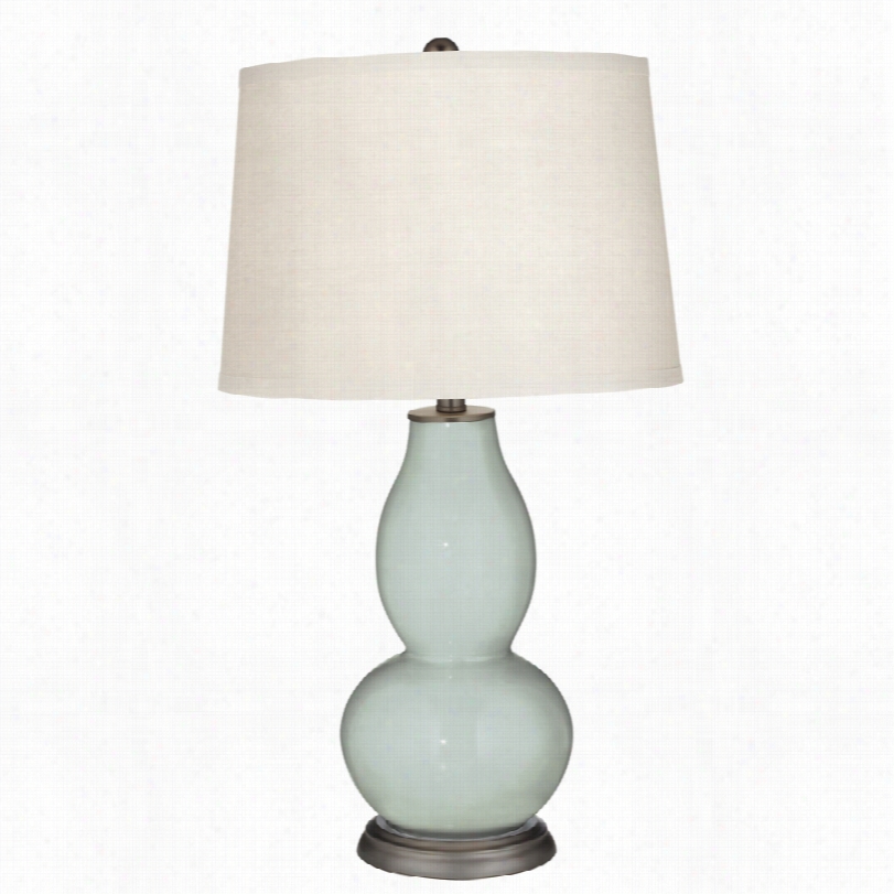 Contemporary Take Five Blue Double Gourd 29 1/2-inch-h Table Lamp