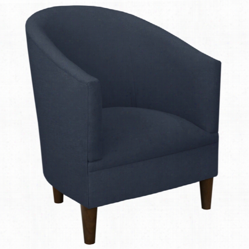 Contemporary Tilley Navy Linen  32-inch-h Contemporary Tu B Chair