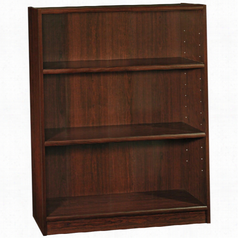 Contemporary Universal Vogue Cherry 3-shelf 48-inch-h Bookcase