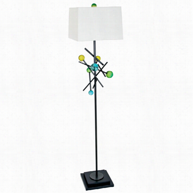 Contemporary Van Teal Forces  Modern Weathered Steel Floor Lamp