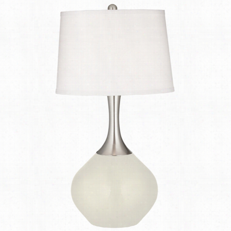 Contemporary Vanilla Metallic 31-inch-h Table Lamp
